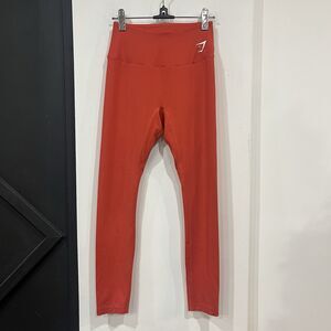 Red Gymshark Leggings Size Small Activewear Athletic